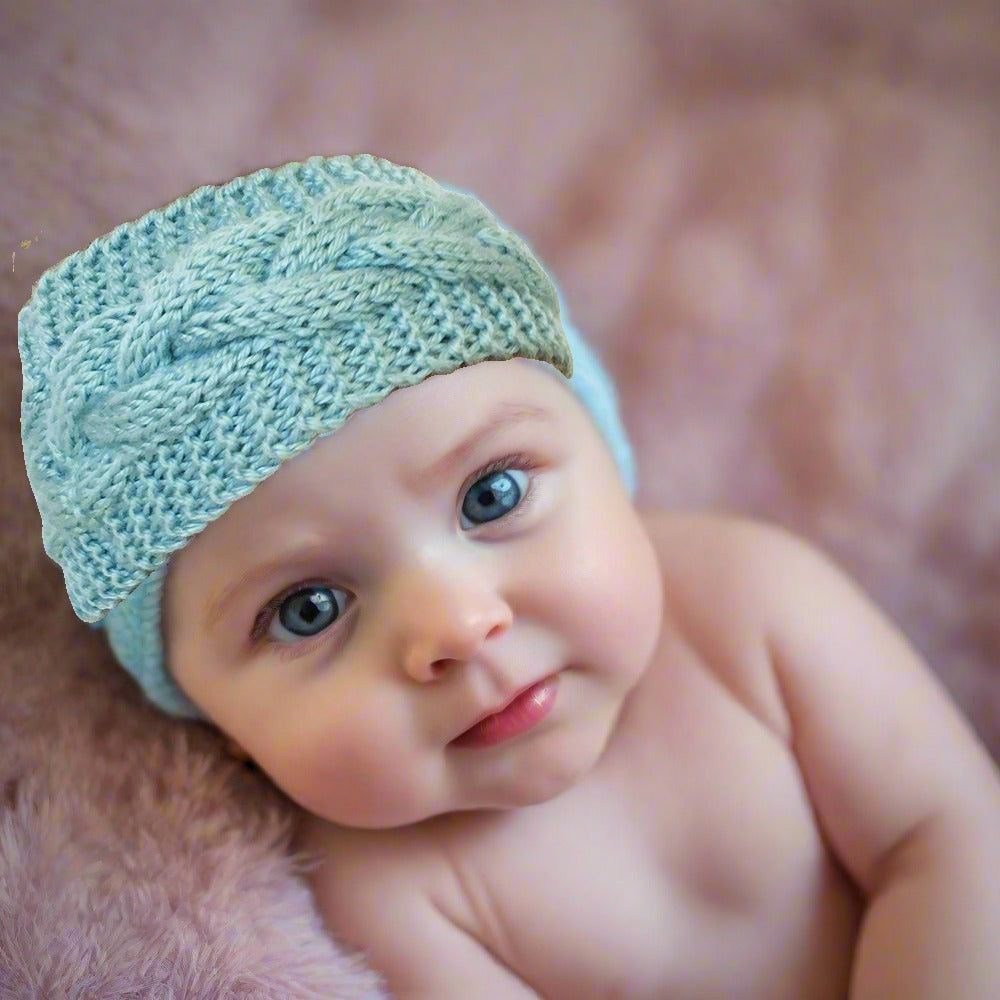 Children's Twist Knitted Wool Hair Tape
