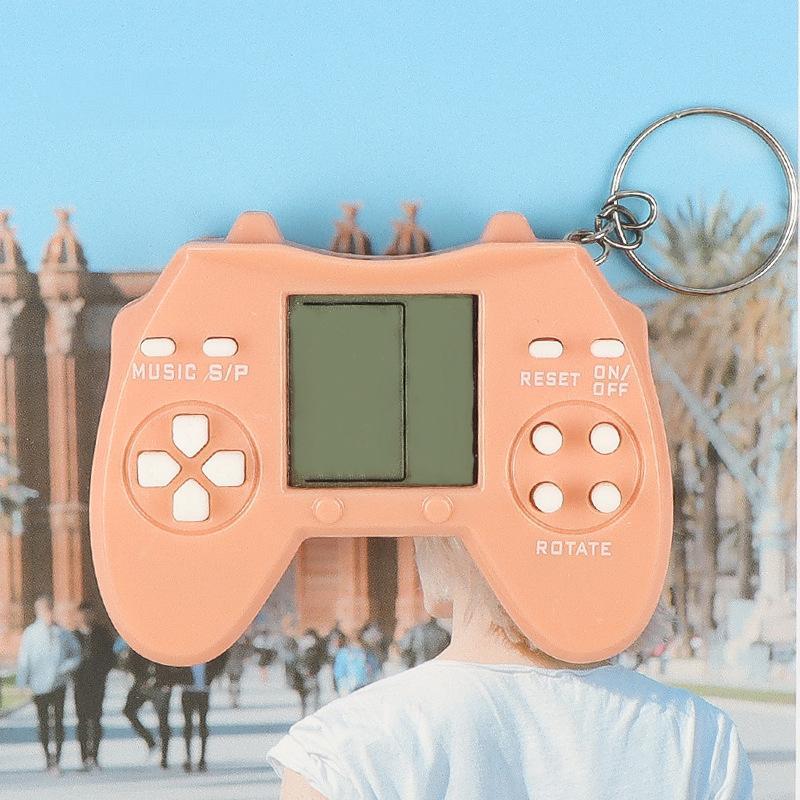Game Machine Key Chain Educational Toy Pendant