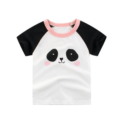 Children's short sleeved T-shirt girls' top