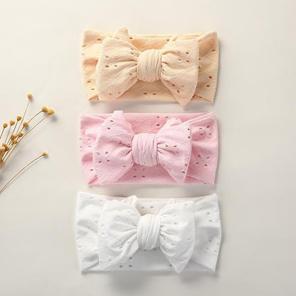 Children's Hand Embroidered Bow Hair Tape