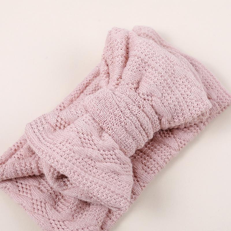 Children's Double Bow Knitted Hair Tape