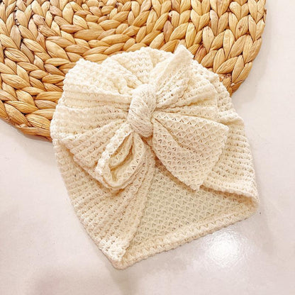 Children's Knitted Oversized Bow Baby Hat