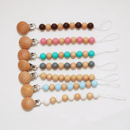Baby Silicone Nipple Clip Anti-drop Chain Clip