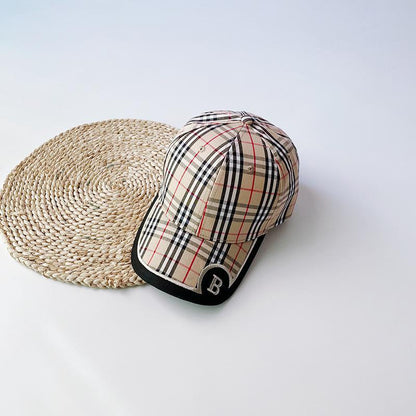 Fashion Bound Color Stripe B Letter Children's Baseball Cap
