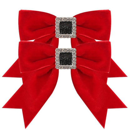 Children's Christmas Hair Clip Handmade Bow Hairpin