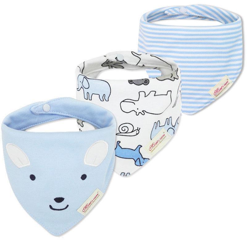 3pcs/set Baby Triangle Bib Saliva towel