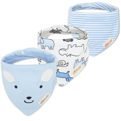 3pcs/set Baby Triangle Bib Saliva towel