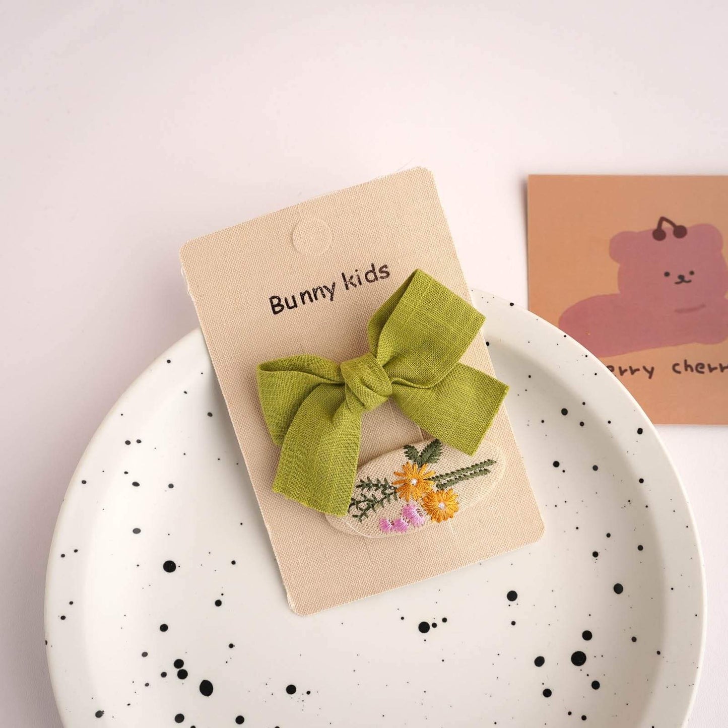 Children's Fabric Cartoon Bow Hairpin