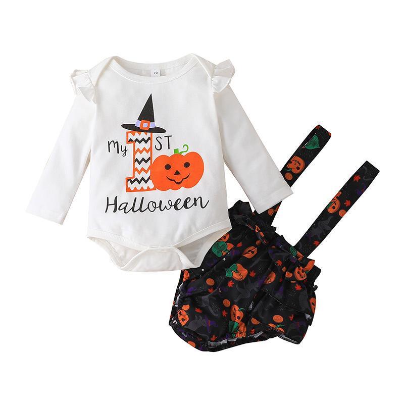 Children's Long Sleeve Jacket Strap Shorts Two-Piece Set