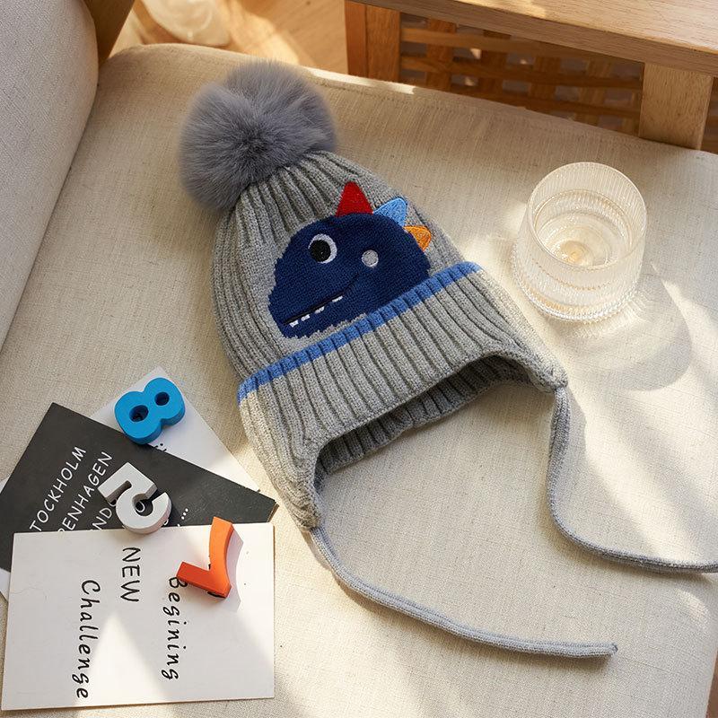 Children's Knitted Warm Ear Protection Wool Cap