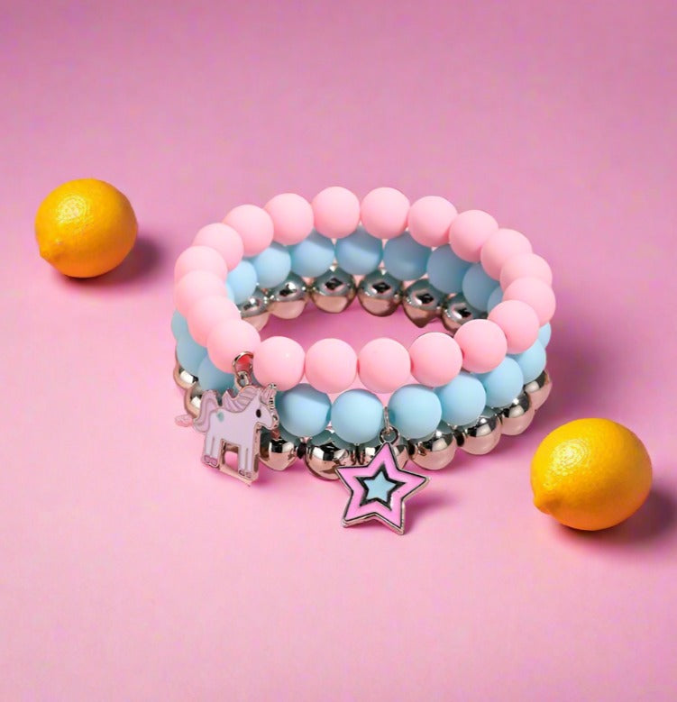 Children's Candy-colored Beaded Bracelet