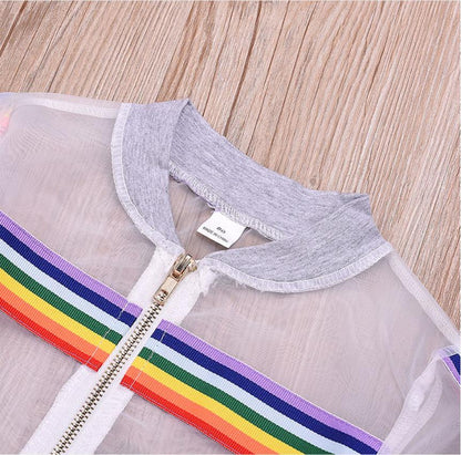 Sleeveless vest top breathable rainbow sunscreen shorts