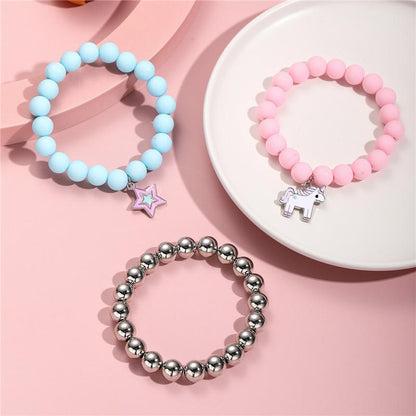 Children's Candy-colored Beaded Bracelet