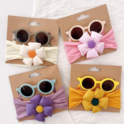 Children's Glasses Set Elastic Hair Band
