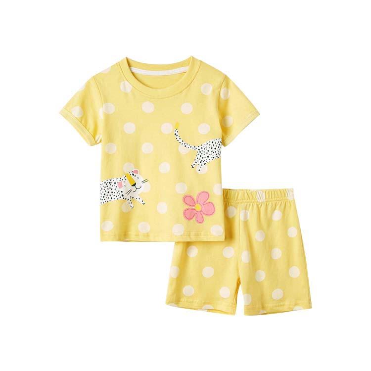 Children's set boys' and girls' short sleeved Shorts Set