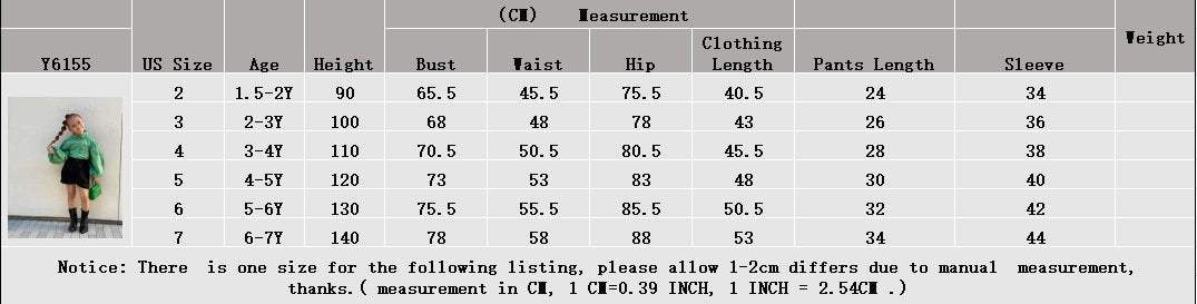 Girls Shirt Long Sleeve Lantern Sleeve Shorts Set