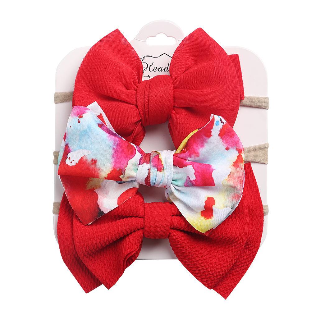 Children's Headdress Bow Hair Tie 3pcs/Set
