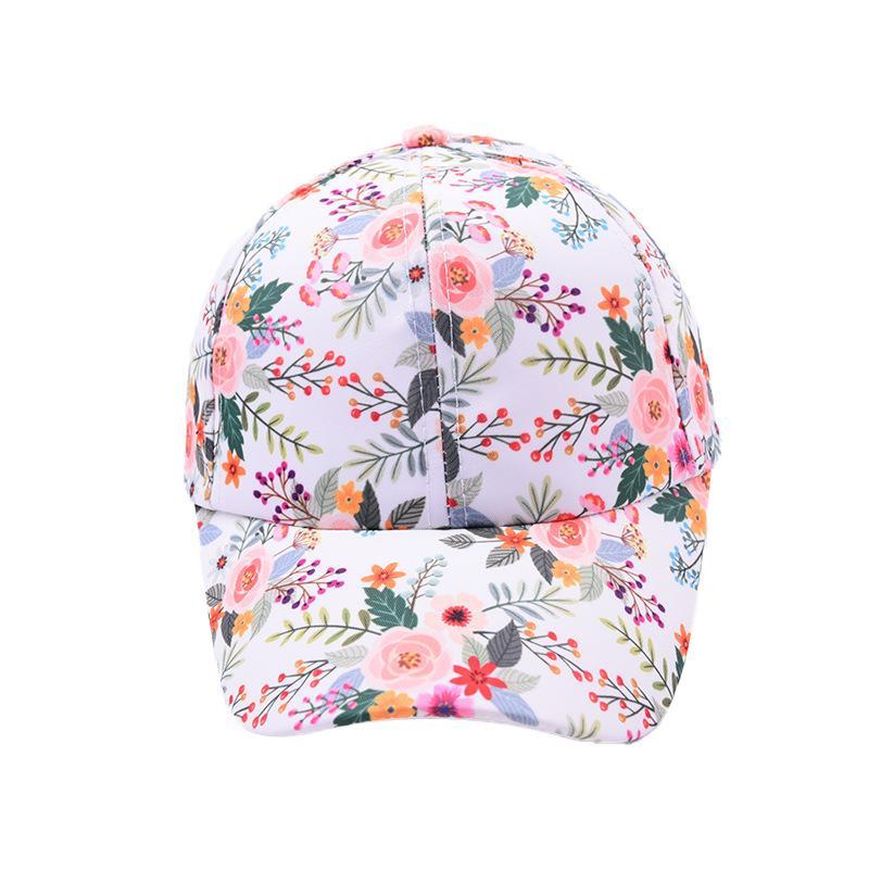 Children's Floral Pattern Baseball Cap