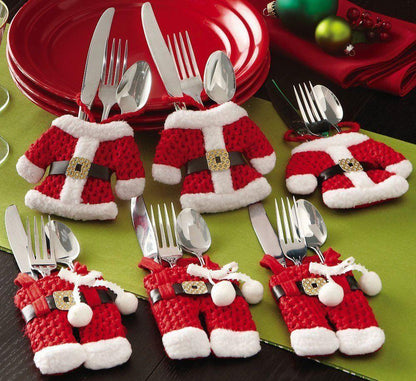 Christmas Desktop Decoration Clothing StyleTableware Cover
