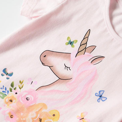 Children's short sleeve t-shirt female