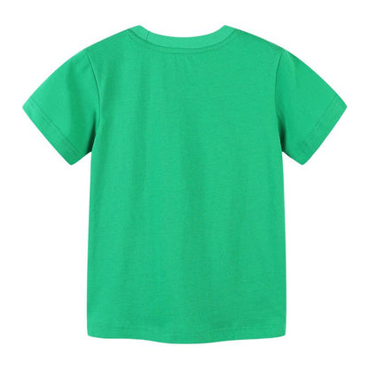 Kids Knit Cotton T-Shirt Boys Short Sleeve