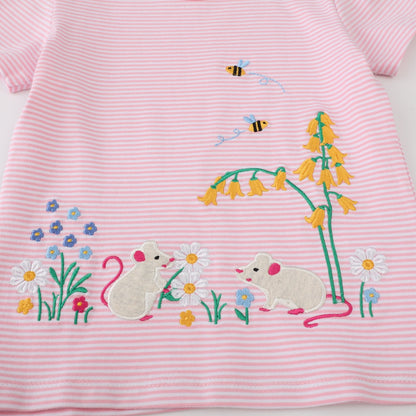Children's short sleeved cotton T-shirt cartoon top