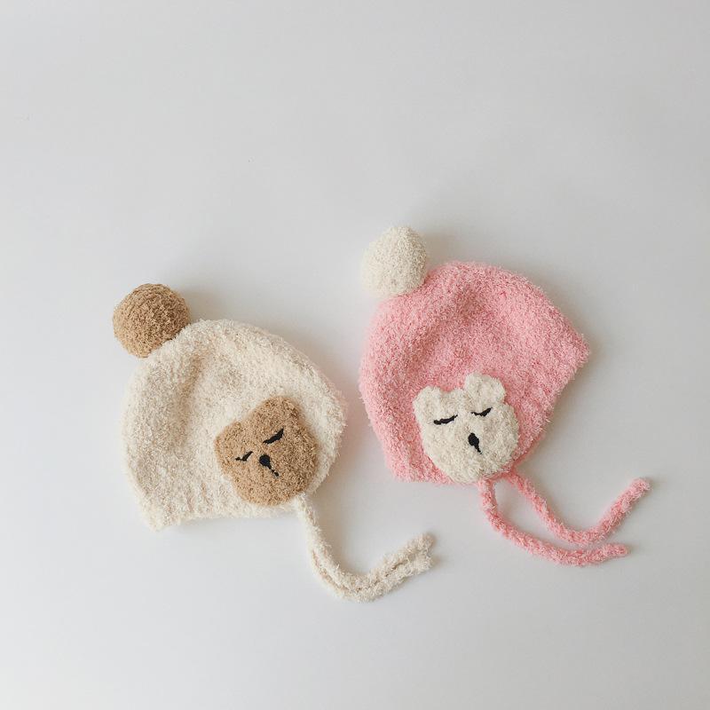 Baby's Hand-Knitted Ear Hood Hood