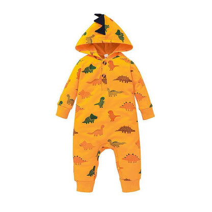 Baby Cartoon Hooded Jumpsuit