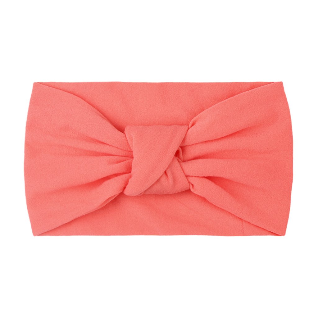 Children's Headwear Baby Solid Nylon Brimmed Hair Band Baby