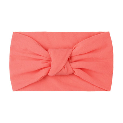 Children's Headwear Baby Solid Nylon Brimmed Hair Band Baby