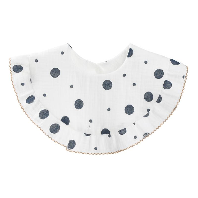 Baby Unisex Rainbow Love heart Polka dots Print Baby Bibs