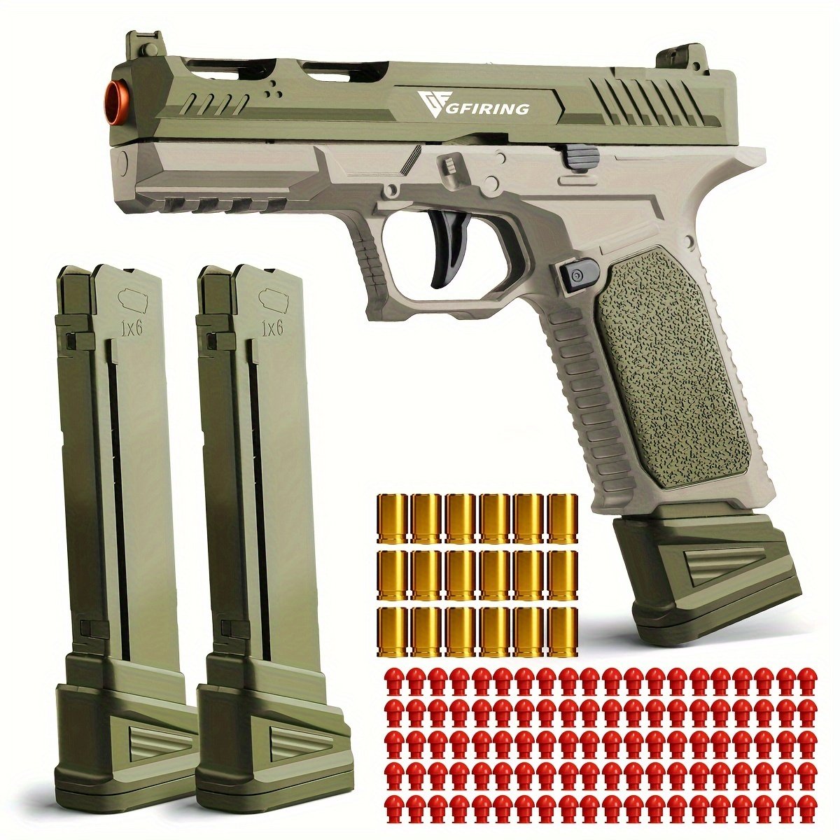 Toy Gun, Soft Bullet Toys Gun For Boys, Toy Foam Blaster, Empty Shell Ejecting Toy Gun Pistol, Gifts For Boys & Girls Age