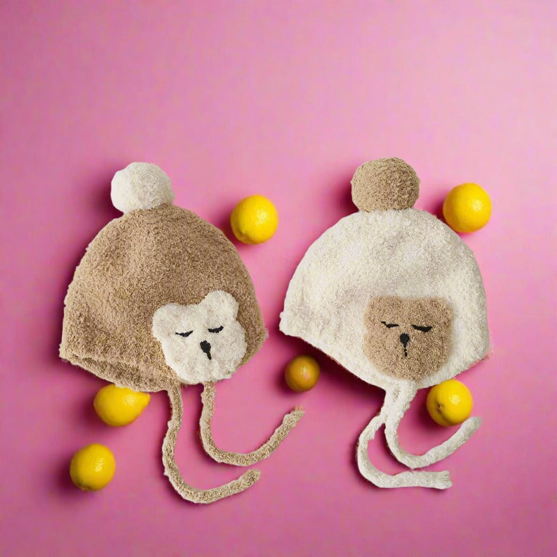Baby's Hand-Knitted Ear Hood Hood