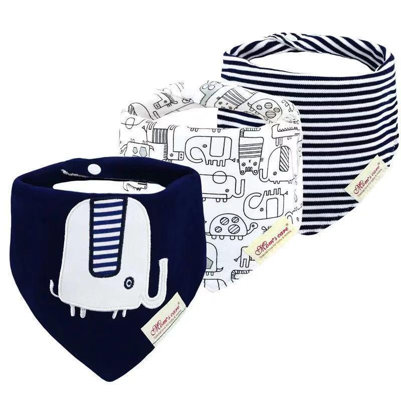 3pcs/set Baby Triangle Bib Saliva towel