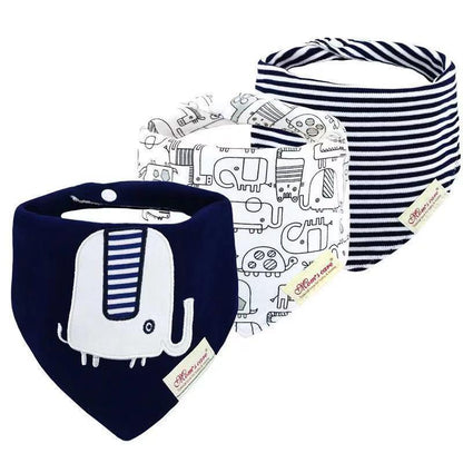 3pcs/set Baby Triangle Bib Saliva towel