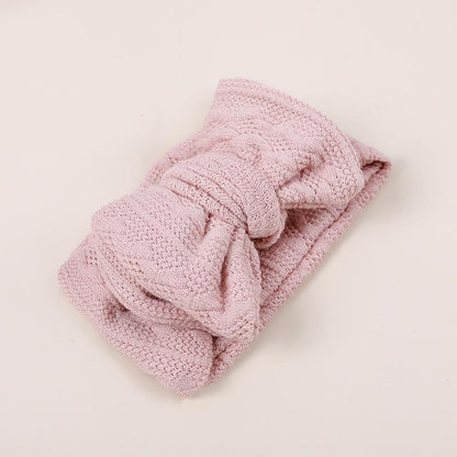 Children's Double Bow Knitted Hair Tape