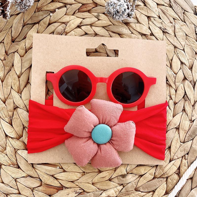 Children's Glasses Set Elastic Hair Band
