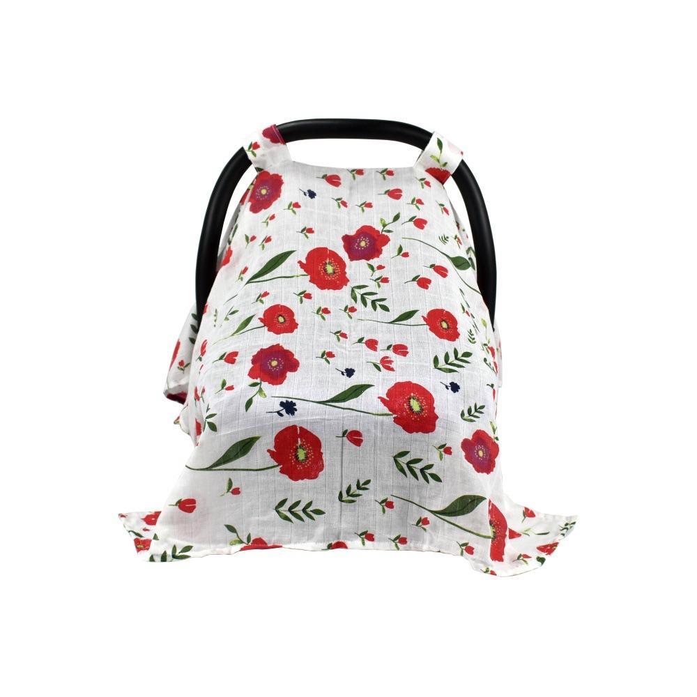 Soft Muslin Cotton Car Seat Canopy,Gauze Car Seat Cover