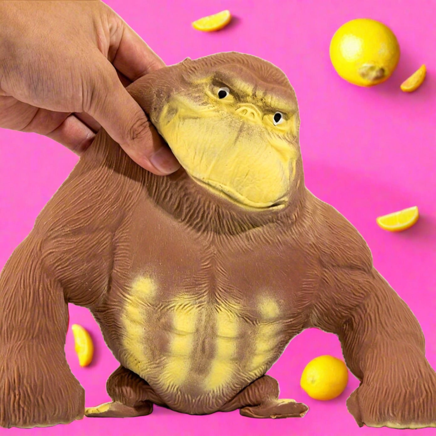 Stretchy Glue-Sand Filled Rubber Gorilla Soft Doll Toy