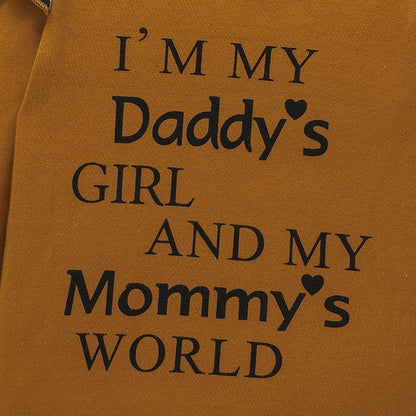 Children's Clothing Letter Long Sleeve Ha Clothes Pants Set Two-piece Set