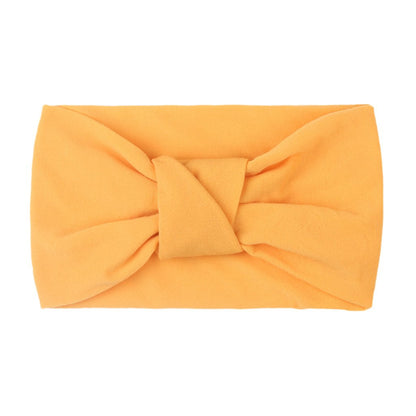 Children's Headwear Baby Solid Nylon Brimmed Hair Band Baby