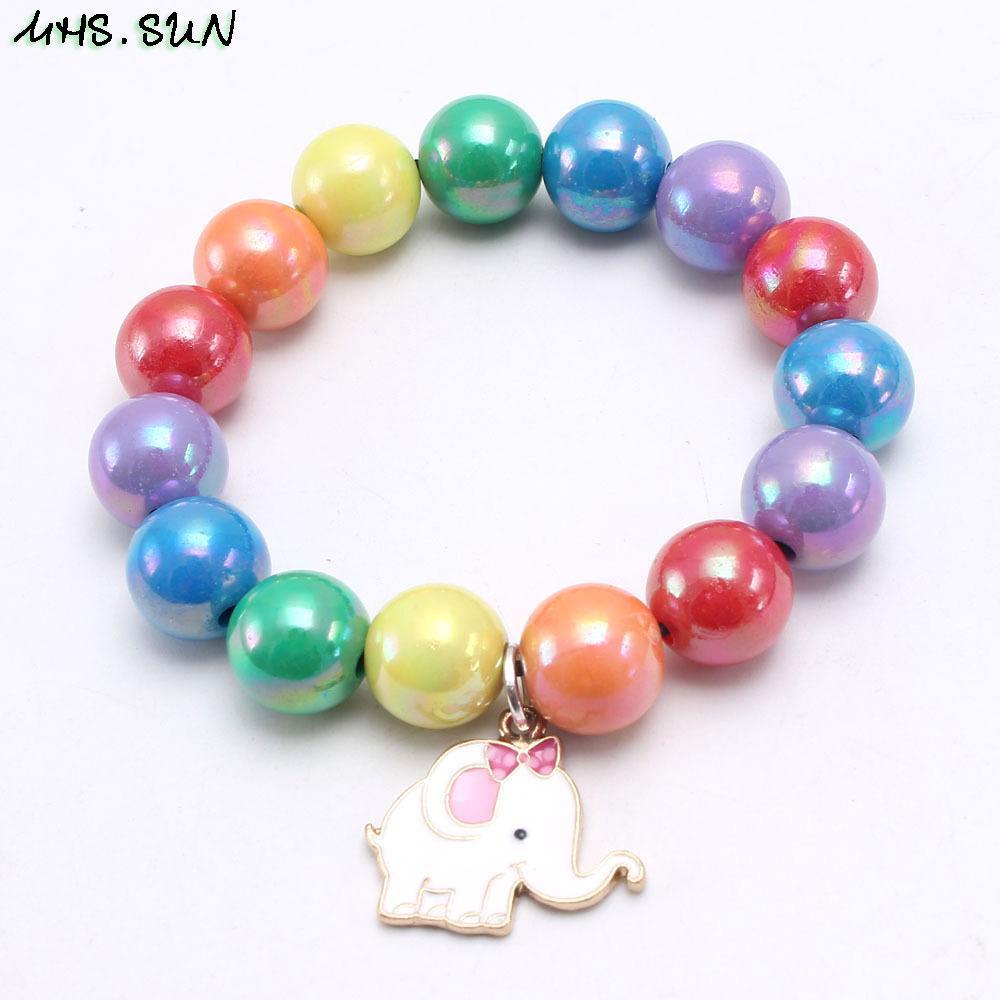 Rainbow Beaded Bracelet for Children