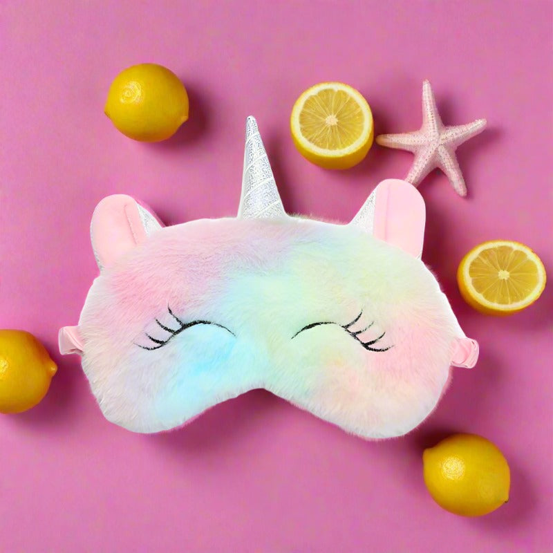 Rabbit Fur Cartoon Unicorn Eye Patch Shading Eyeshade