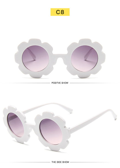 3PCS  New sunflower children's sunglasses wholesale