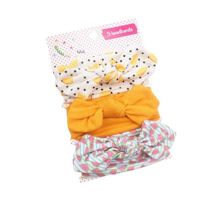 Baby Hair Band Three-piece Printed Headband Children's Bow