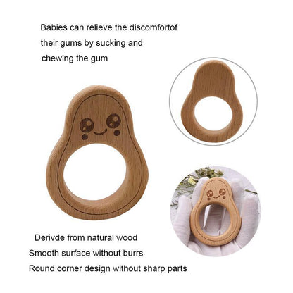 Infant Silicone Pacifier Clip Anti-drop Chain Beech Avocado Bracelet