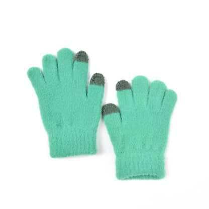 Warm Children's Knitted Gloves Touch Screen Plush Gloves