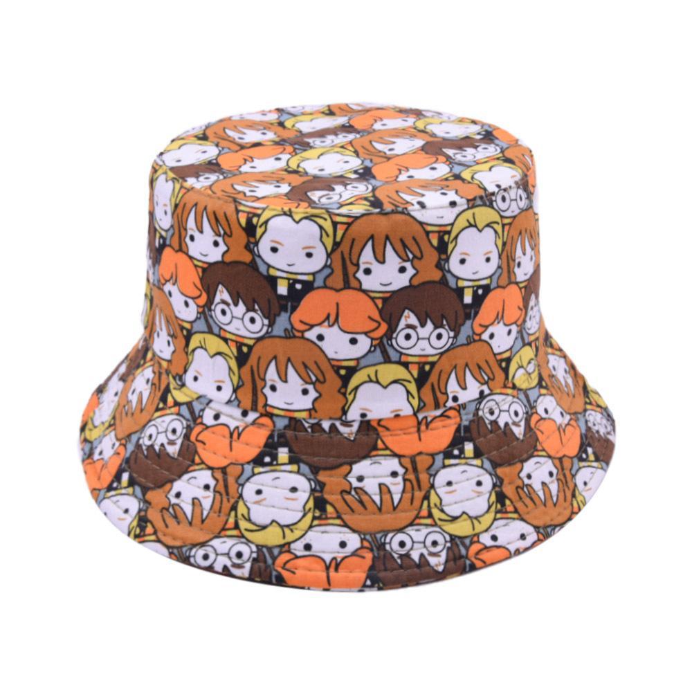 Children's Cartoon Printed Fisherman's Hat