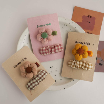 Children's Fabric Floral Hairpin