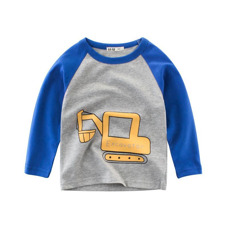 Children's Backing Shirt Long Sleeve Tee Clothes